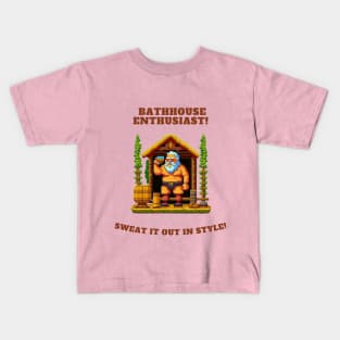 Sauna Enthusiast, Sauna Time Kids T-Shirt